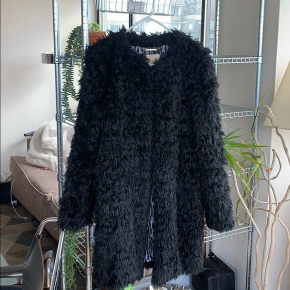 MICHAEL Michael Kors Jackets & Blazers - Mid length faux fur fuzzy jacket